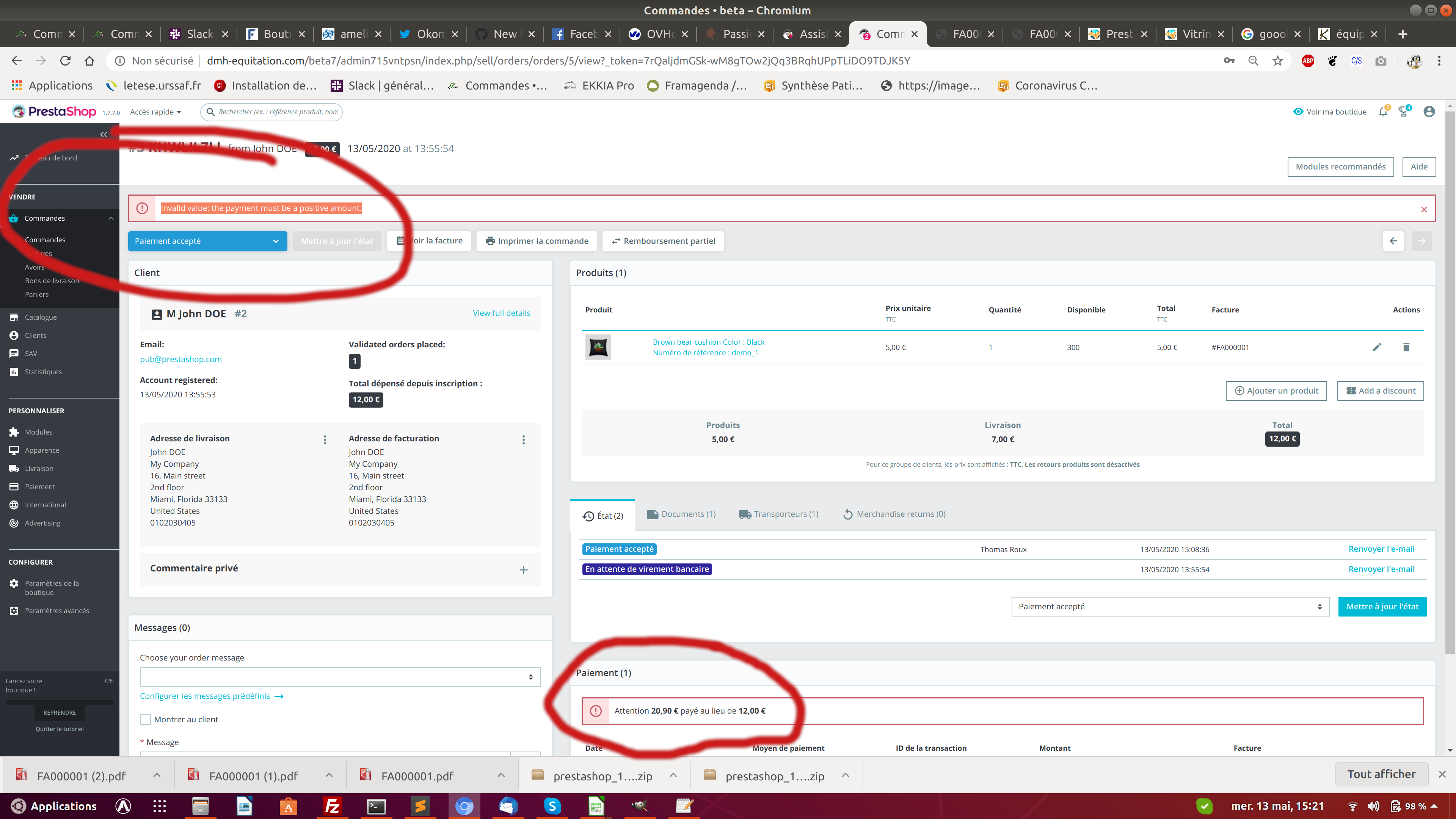 Payment can be negative · Issue #19113 · PrestaShop/PrestaShop · GitHub