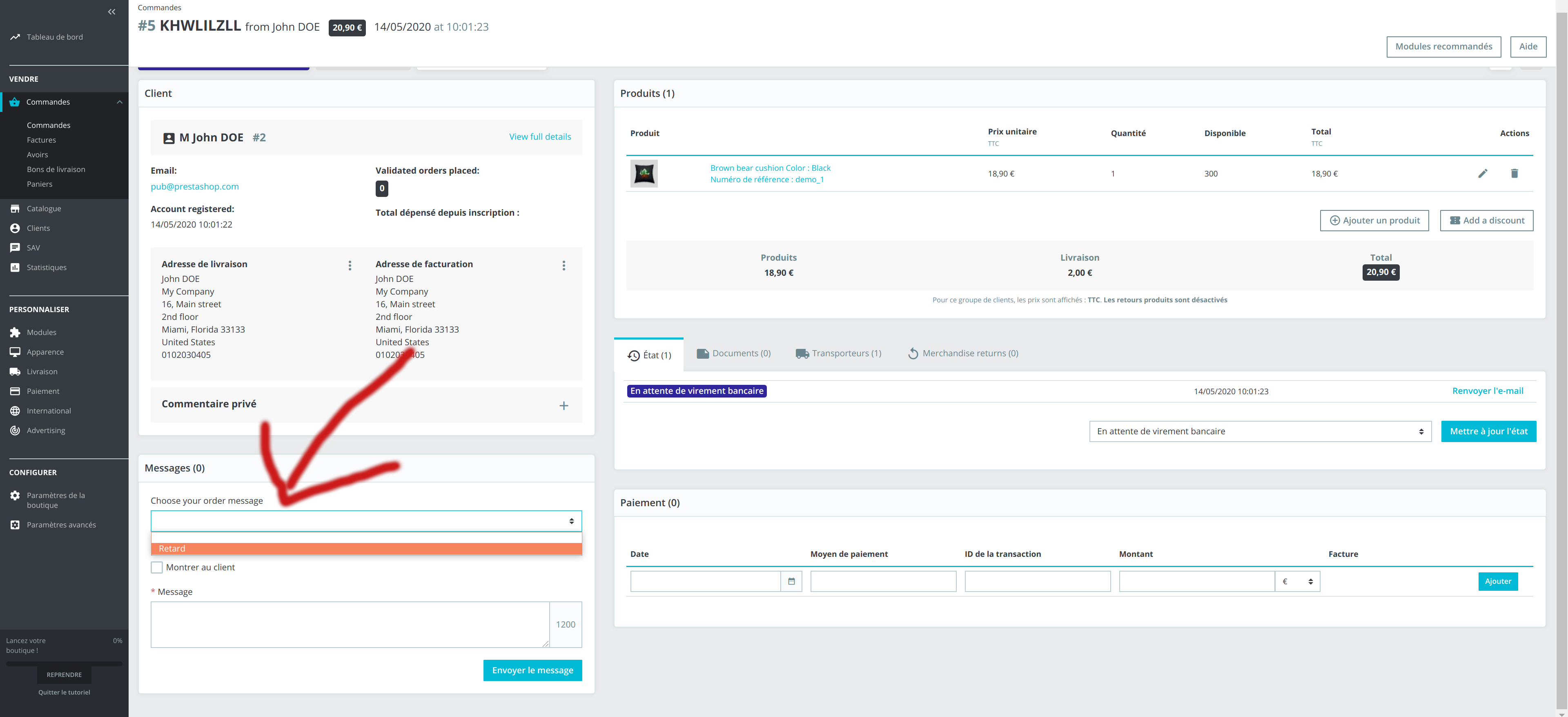 When you select a predefined message auto check the input · Issue ...