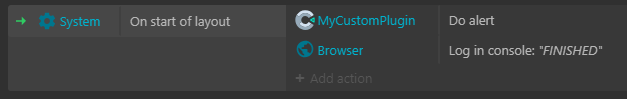 C3 runtime: plugin action never ends if its js function returns true ...