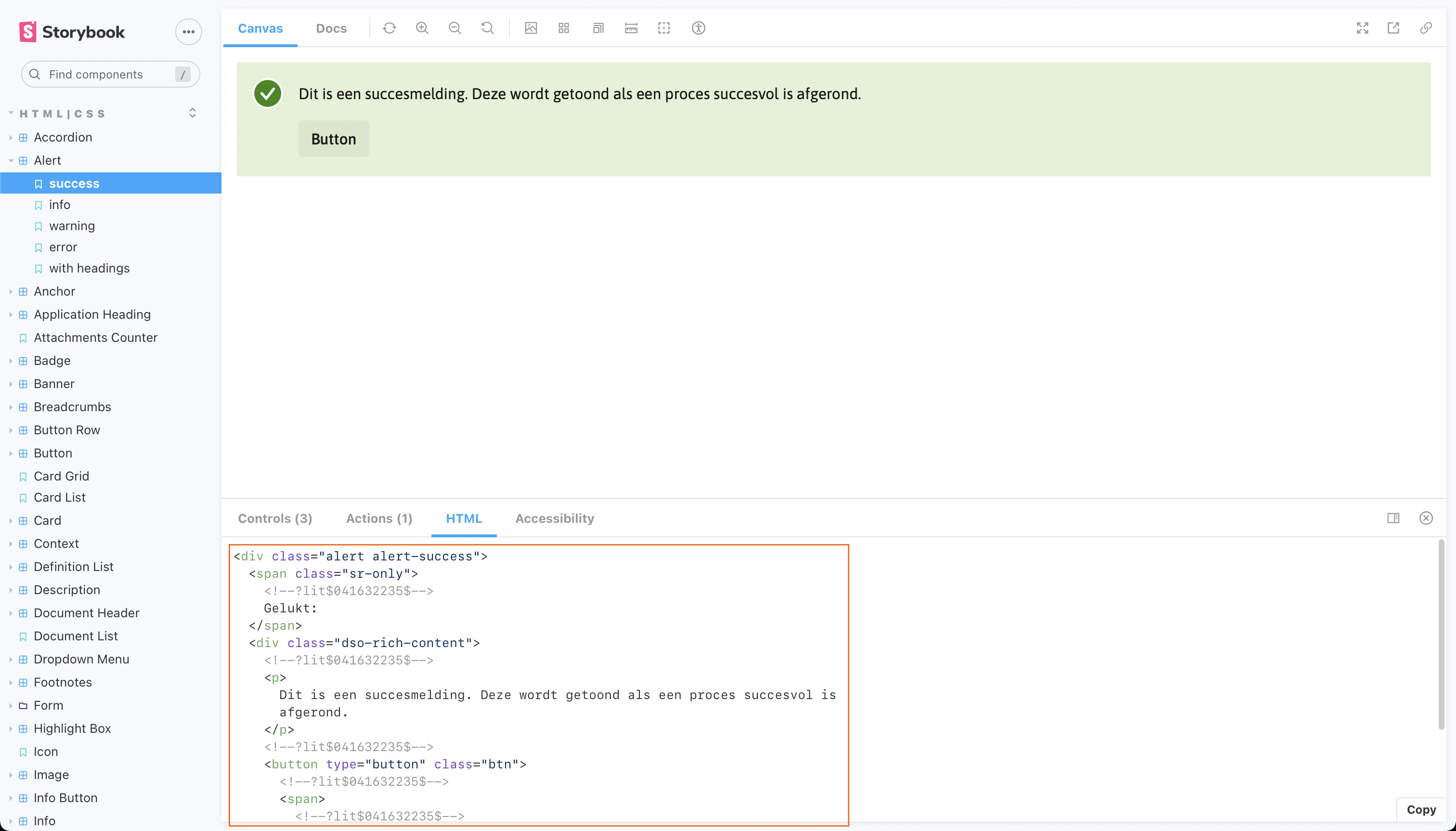 Storybook: Lit comments in HTML tab verwijderen · Issue #1987 · dso ...