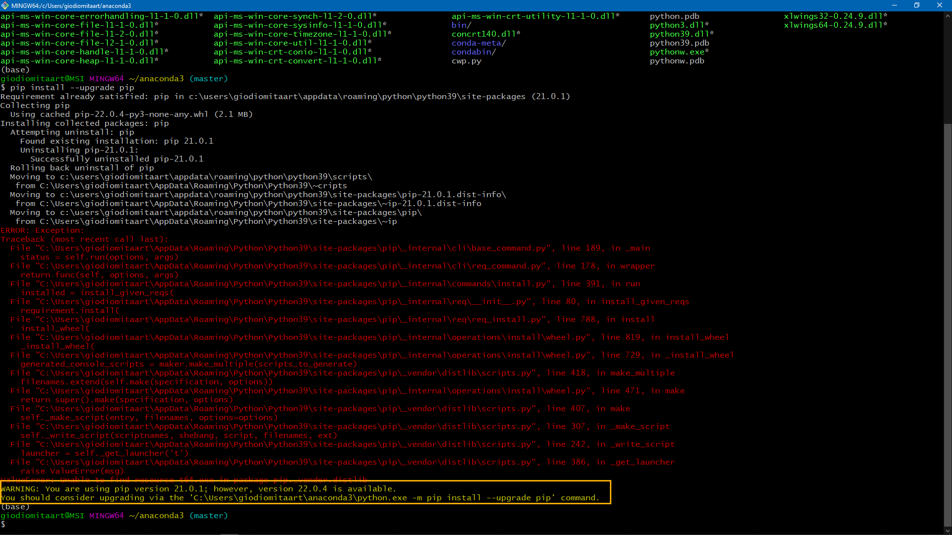 Error saat update pip · teamalgoritma community · Discussion #10 · GitHub