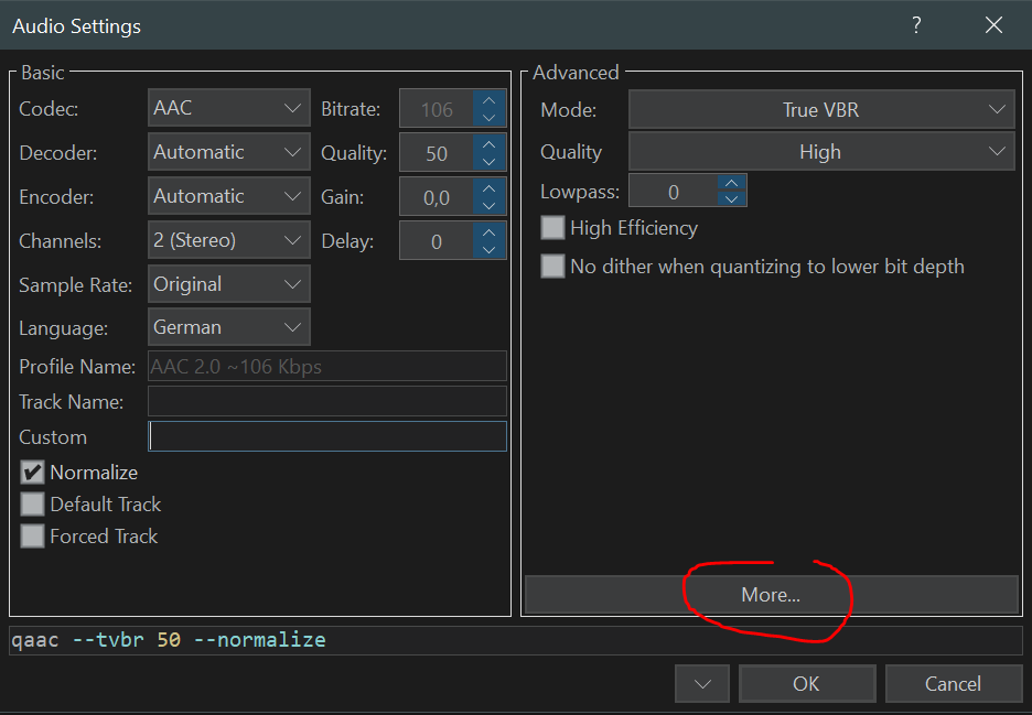 WAV FLAC encoding to AAC etc not working for channel conversion. · Issue 854 · staxrip/staxrip