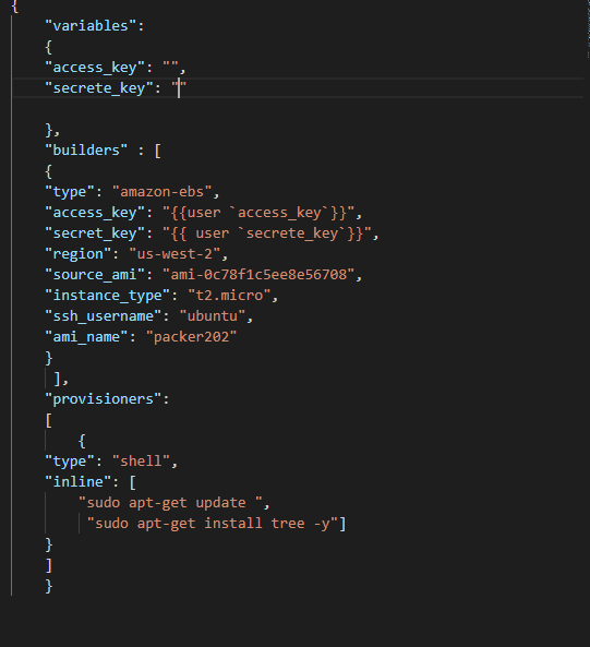 error came when i executing the packer build debug command at creating the ami image · Issue