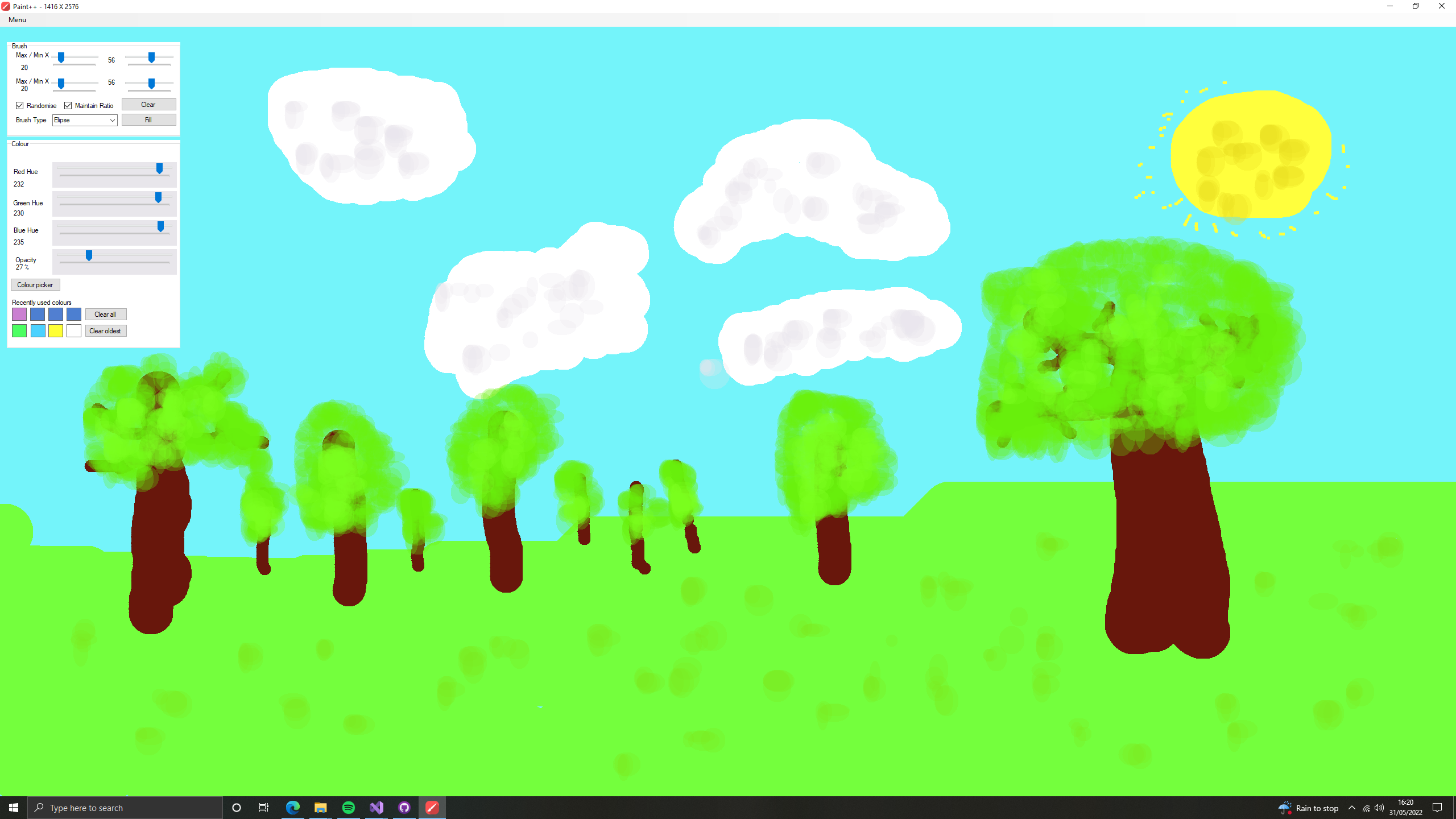GitHub - jdngray77/Canvas-1: A basic paint style application.