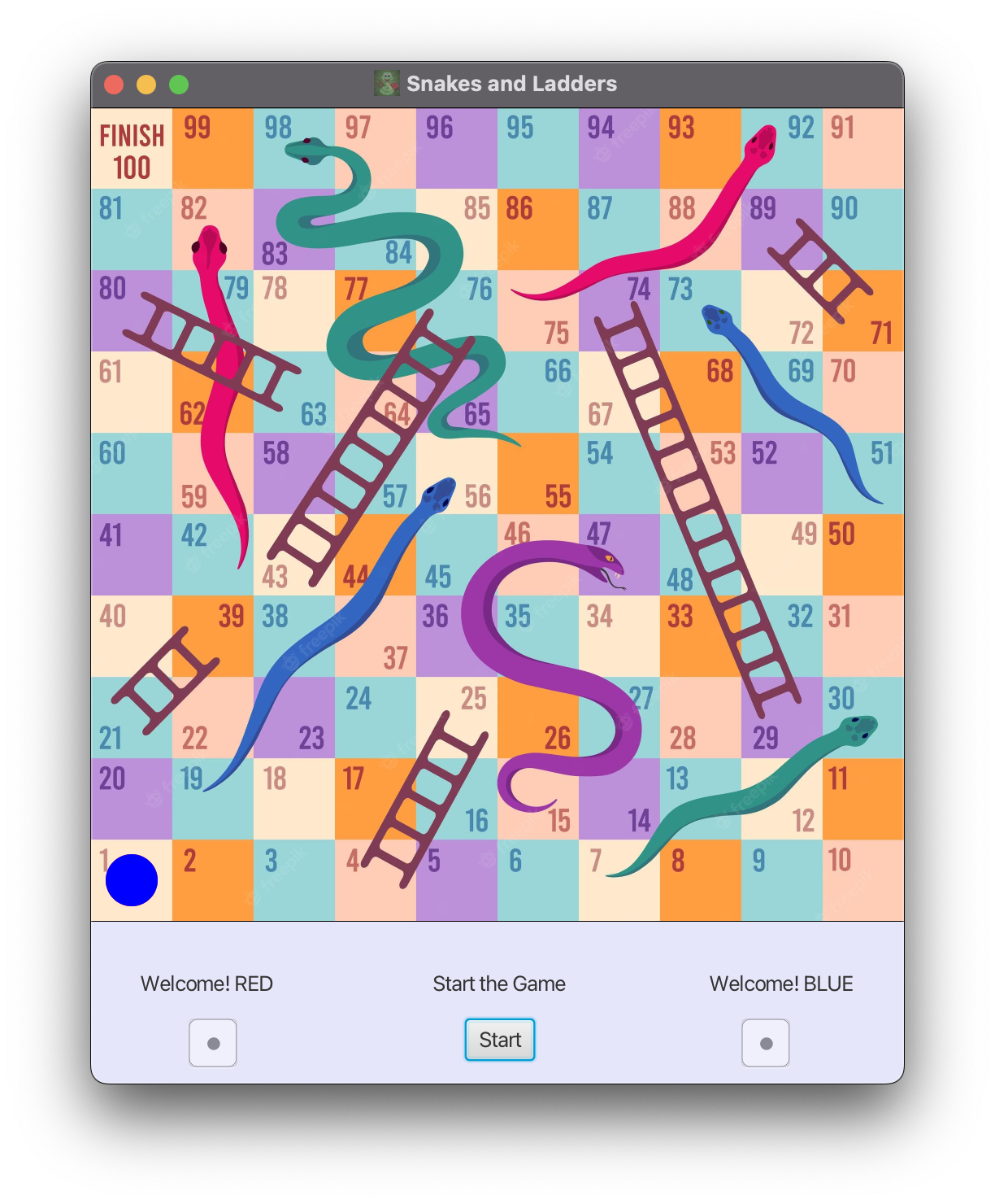 GitHub - AjAy0301/Snakes-and-Ladders: This is a JavaFX-based ...