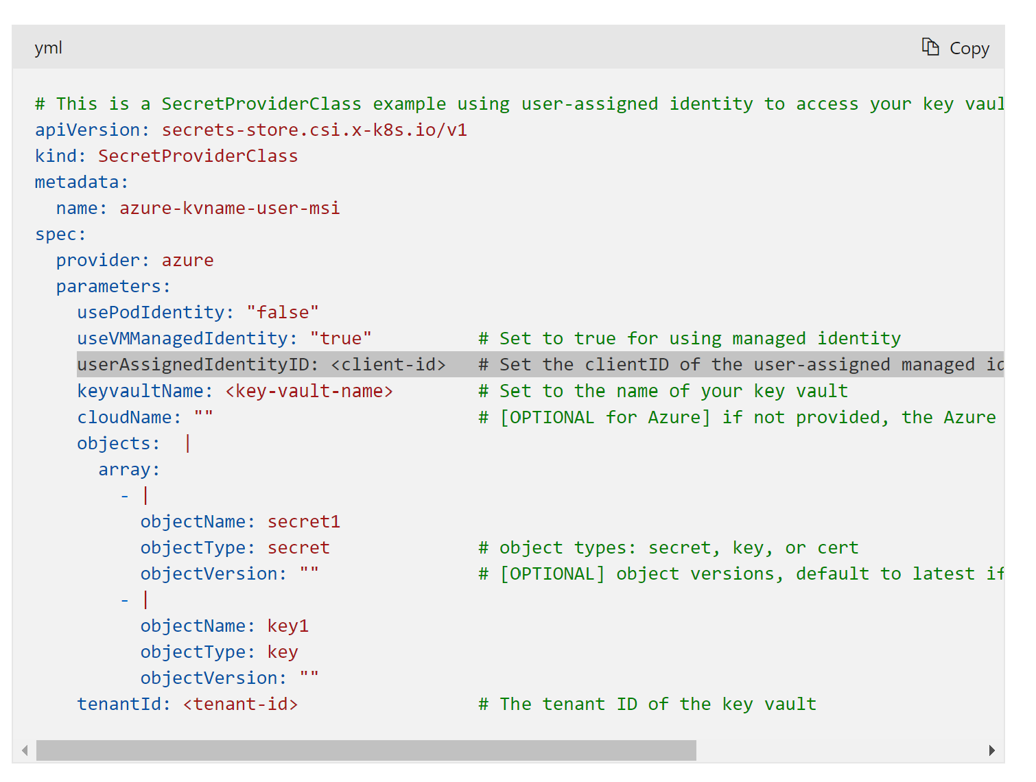 Multiple user assigned identities exist, please specify the clientId ...