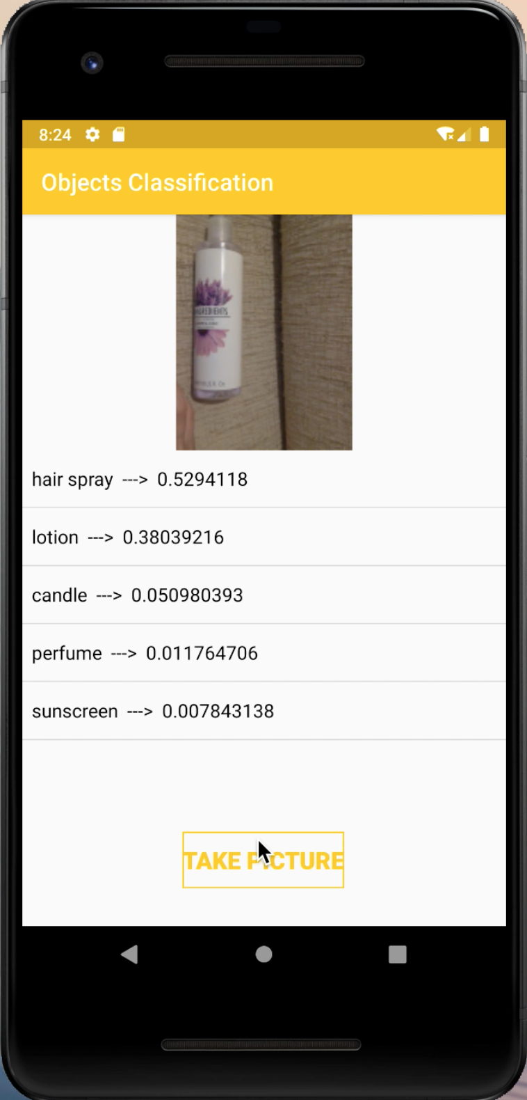 GitHub - NorahAlShaikhMubarak/ObjectClassificationApp: Object ...