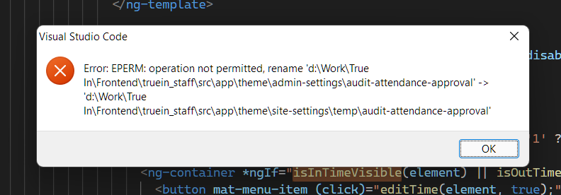 Unable to move one folder to other giving error · Issue #135547 ...