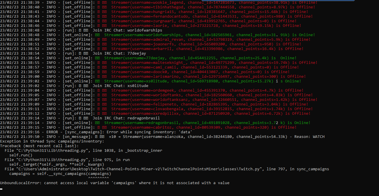 Error while syncing inventory: 'data' · Issue #159 · rdavydov/Twitch ...
