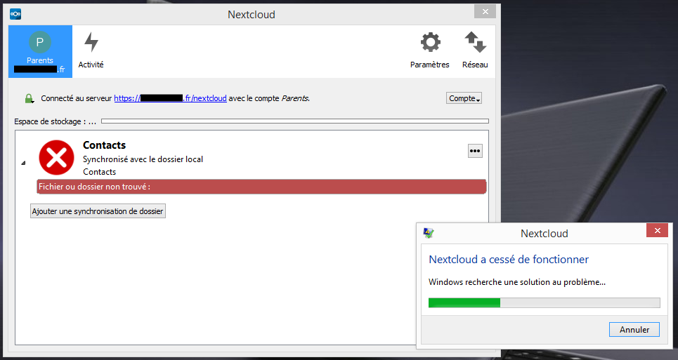 Windows NC Client 2.5 crashes after deleting synced files · Issue #1262 ...
