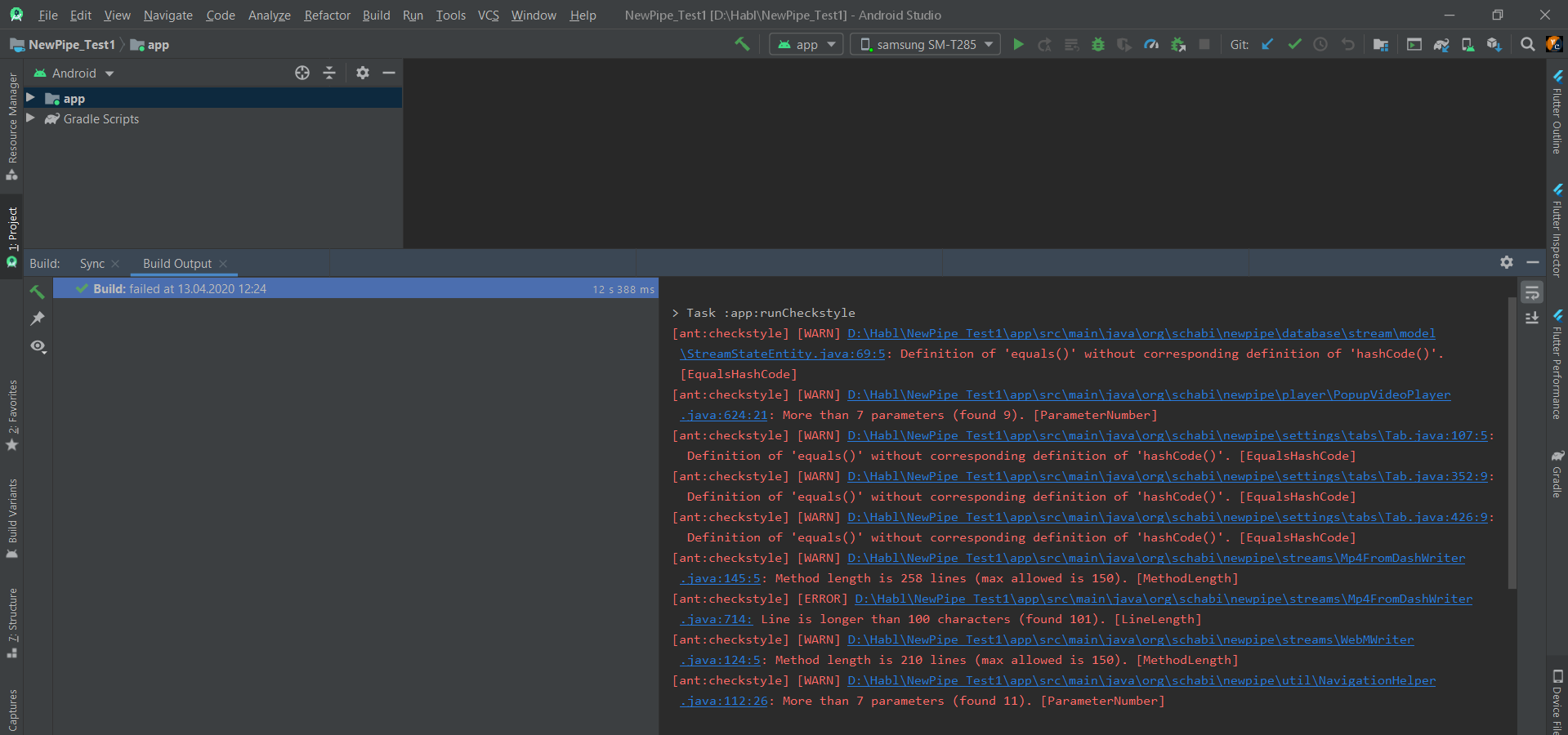Build Failed · Issue #3426 · TeamNewPipe/NewPipe · GitHub