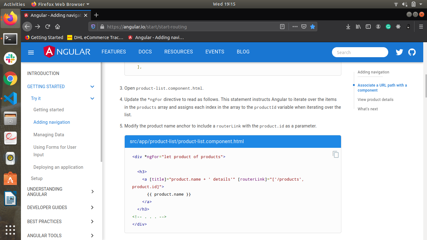 Docs state to update as follows, but does not mention what to do ...