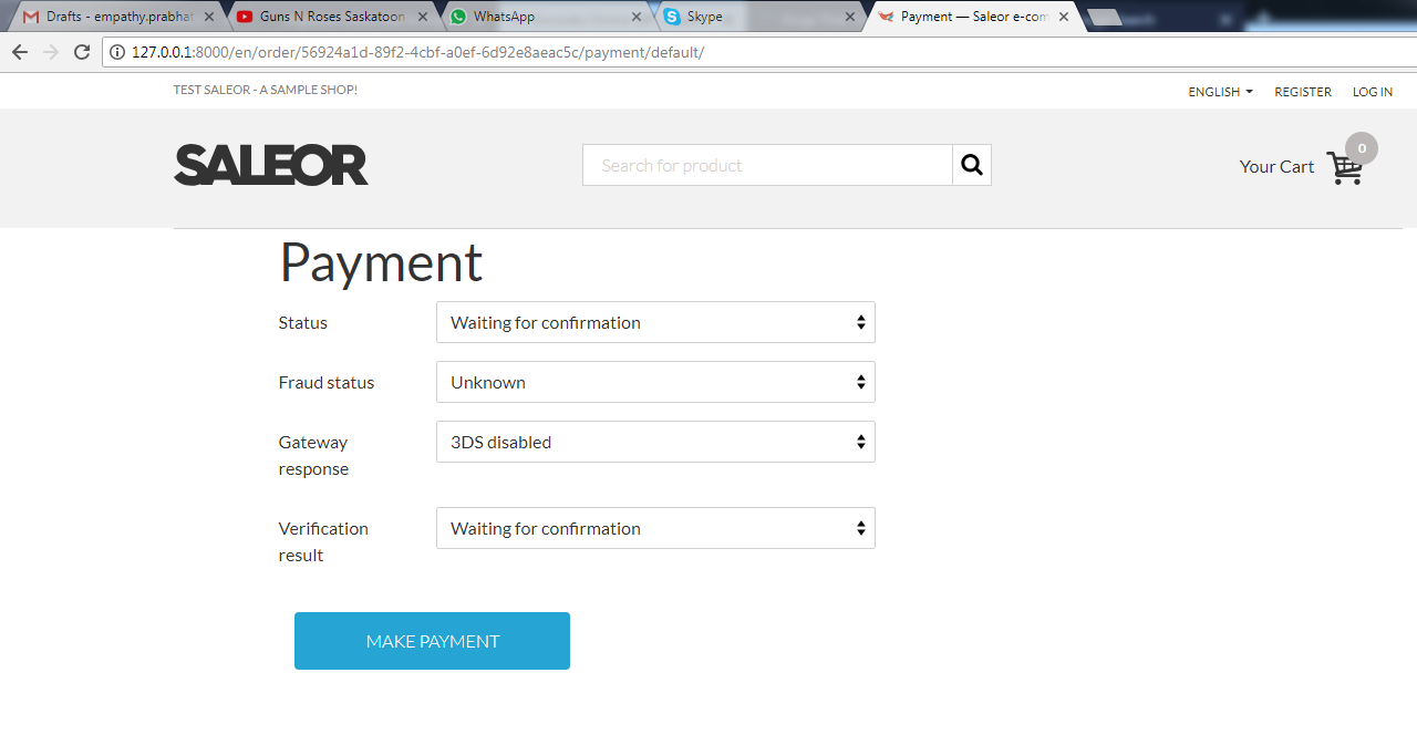 make payment
