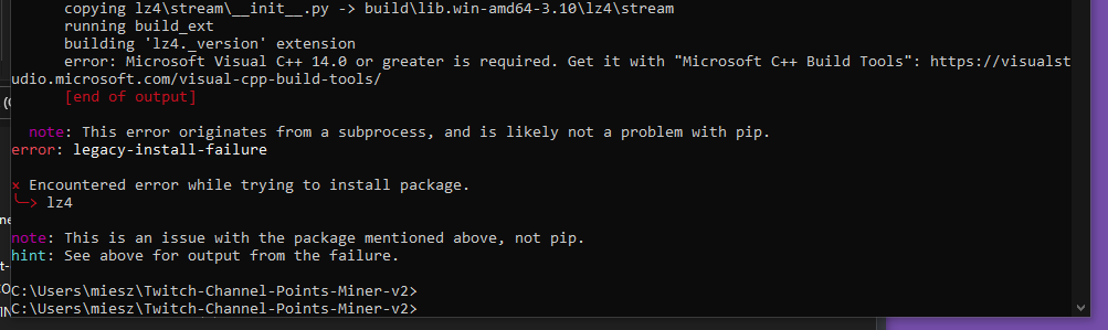 Error while downloading requirements. · Issue #414 · Tkd-Alex/Twitch ...