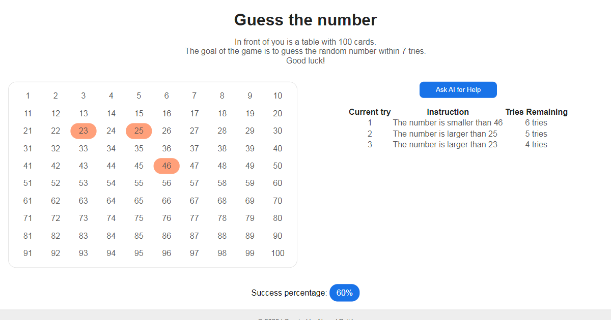 GitHub - nenadpejic/guessing-game: Vanilla JS Guessing Game with binary ...