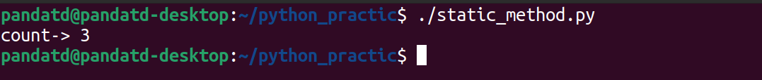 output_of_static_method py