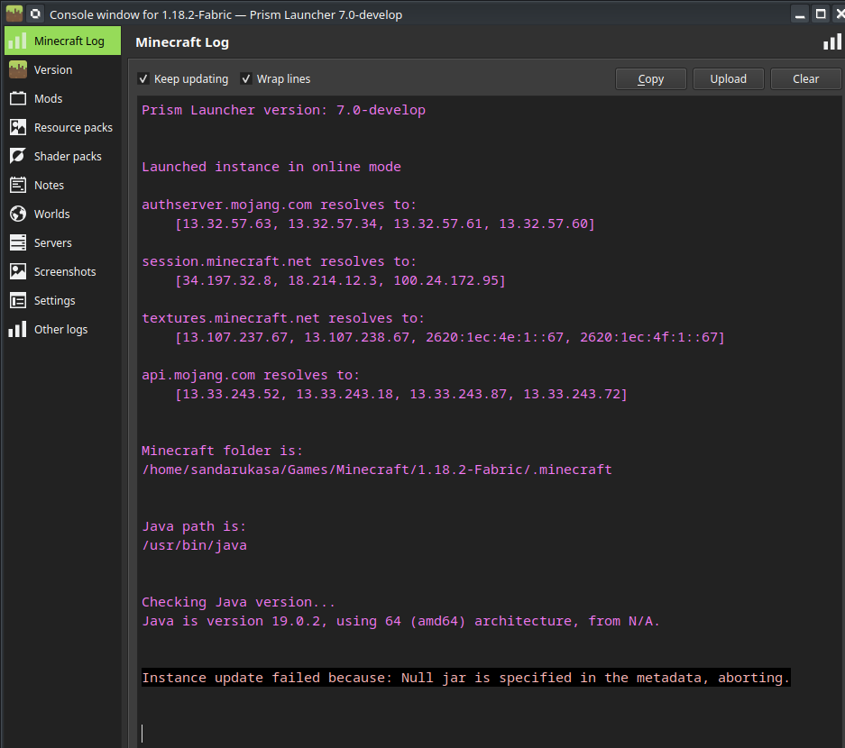 SIGSEGV when trying to update mods · Issue #893 · PrismLauncher ...