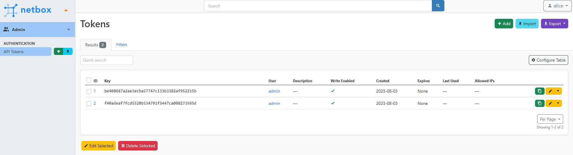 Permissions needed to List All API Tokens for All Users · netbox ...