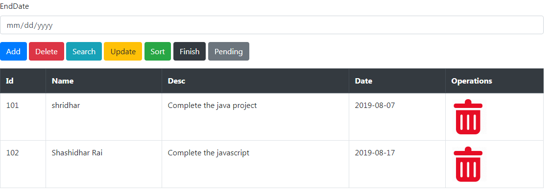 GitHub - shridharrai/ToDoList: It is a advance java based server side ...