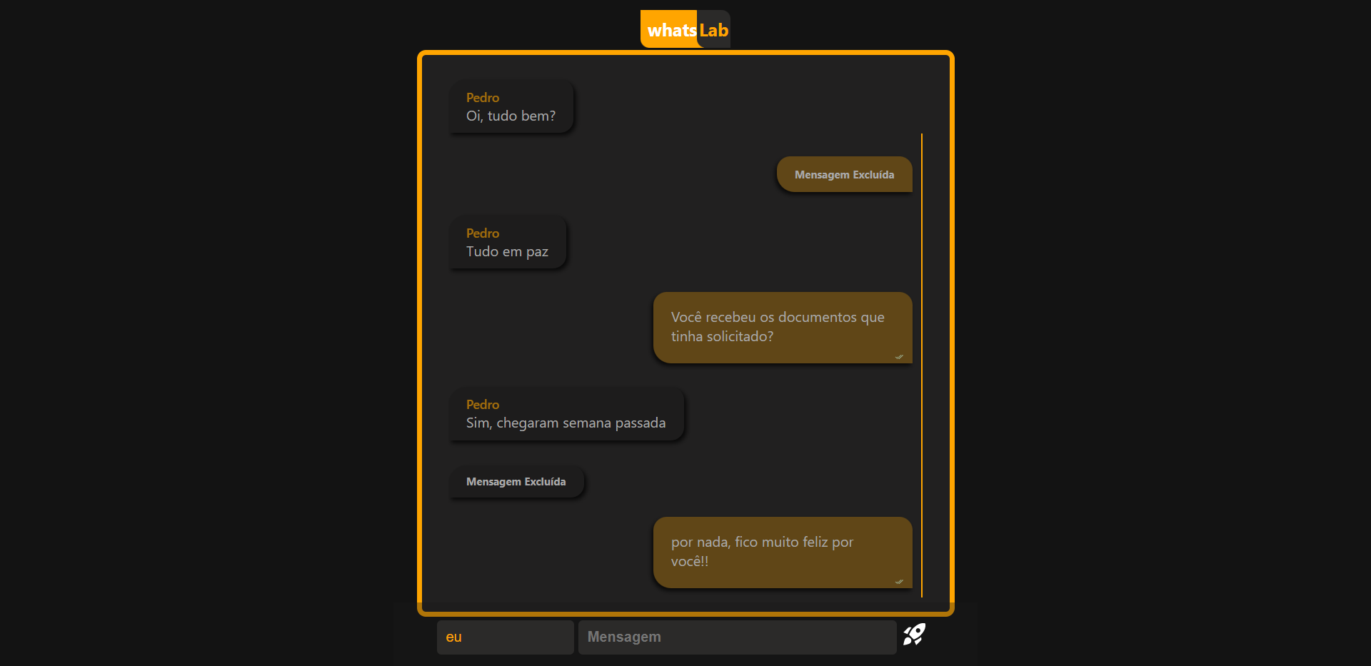 GitHub - LayaneB/WhatsLab: Primeiro projeto React desenvolvido na 5ª ...