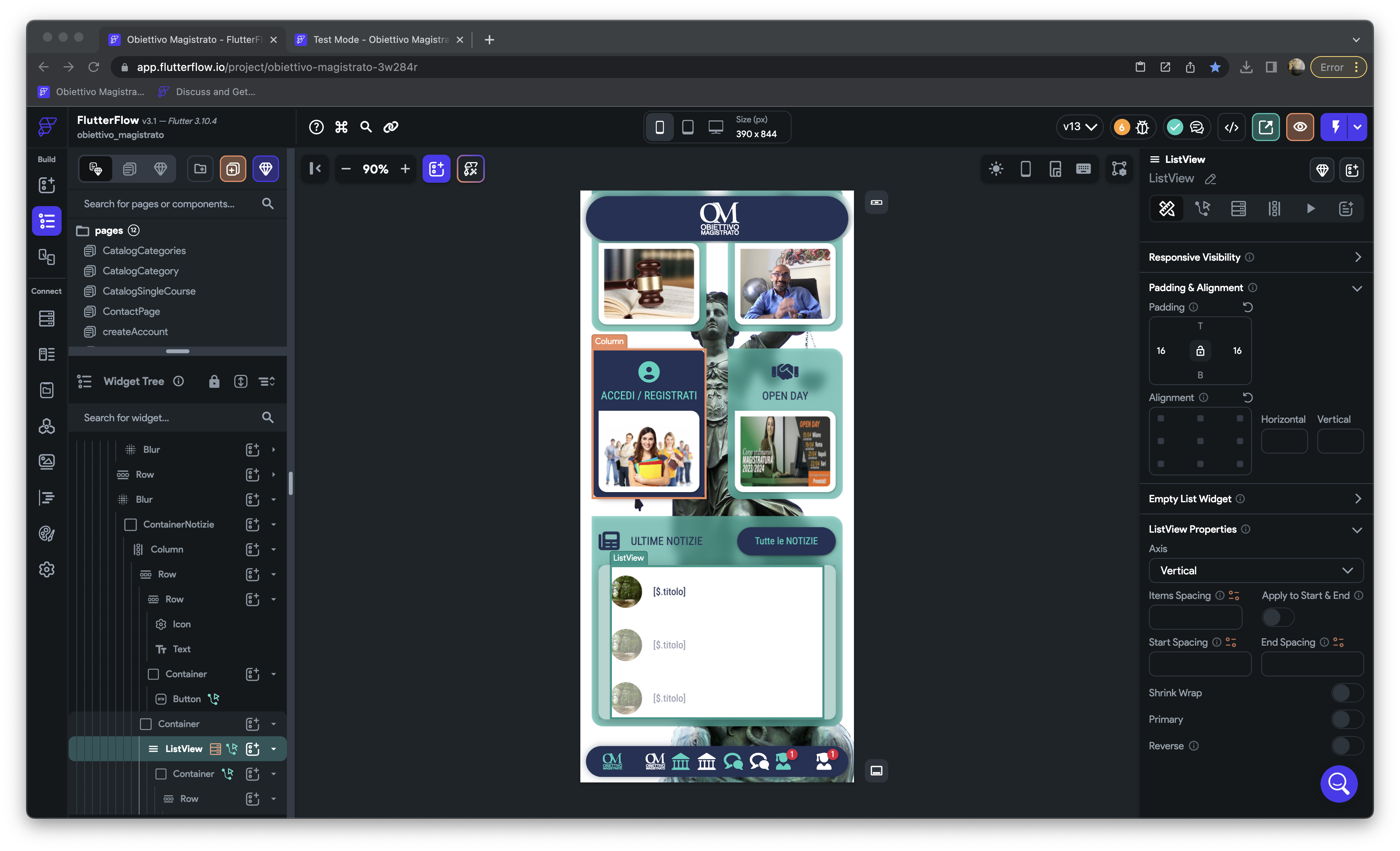 Empty screen in TestMode · Issue #1095 · FlutterFlow/flutterflow-issues ...