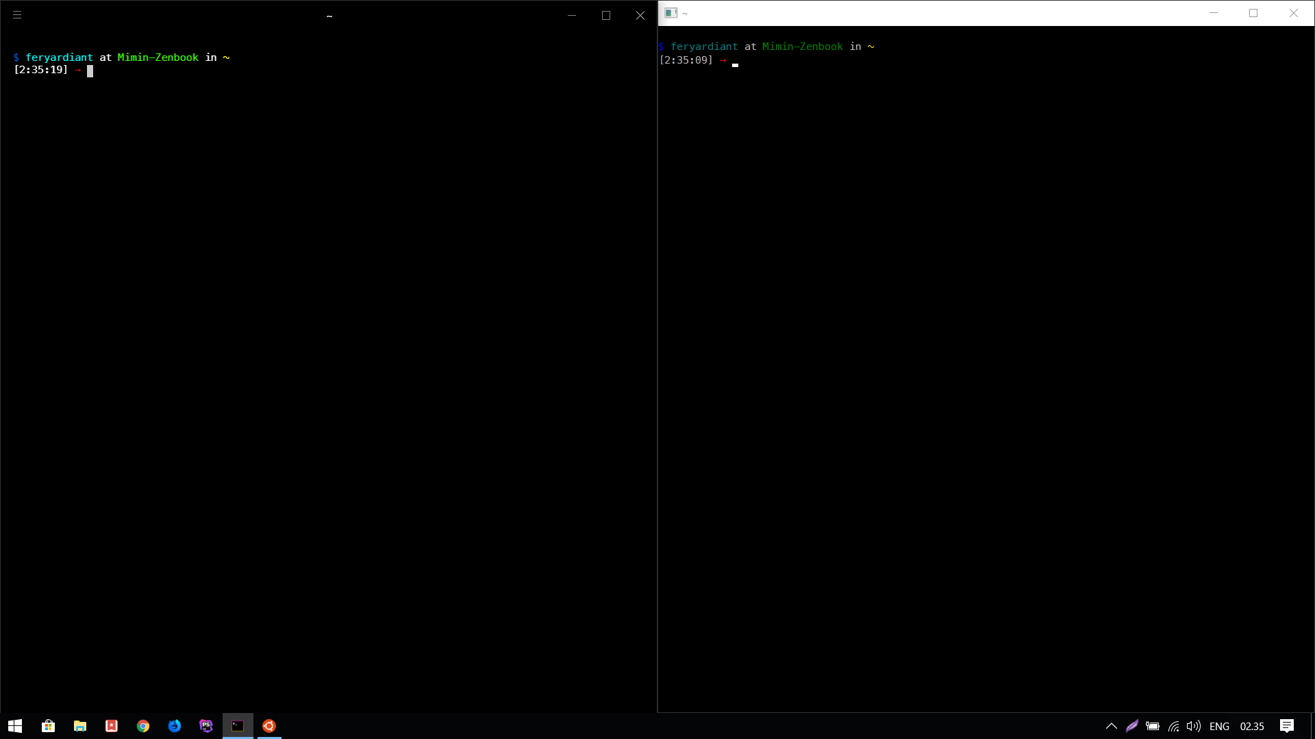 home folder zsh
