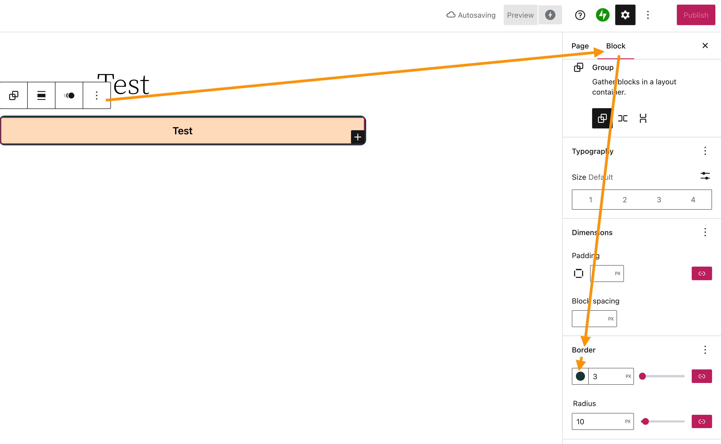 Button block add option to change buttons border color issue 43072