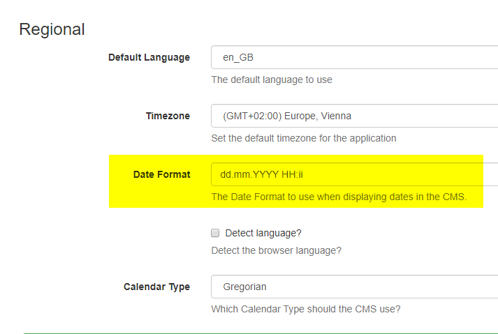 Link to the date format manual section from Global Settings · Issue ...