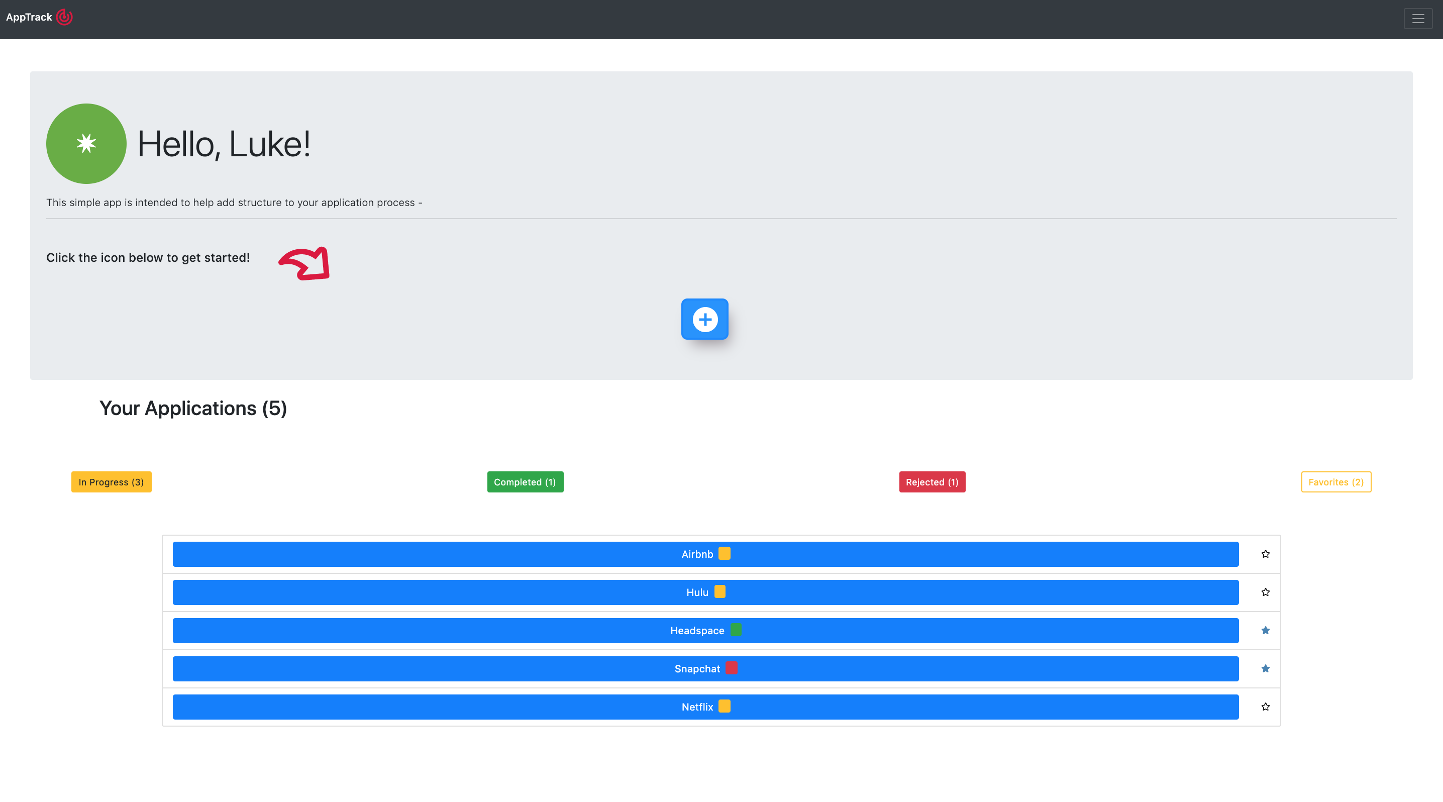 GitHub lukepvb/applicationtracker A full stack app for tracking job applications just in
