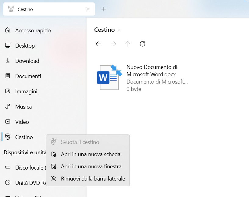 "Empty Recycle Bin" context menu entry is grayed out · Issue 1910