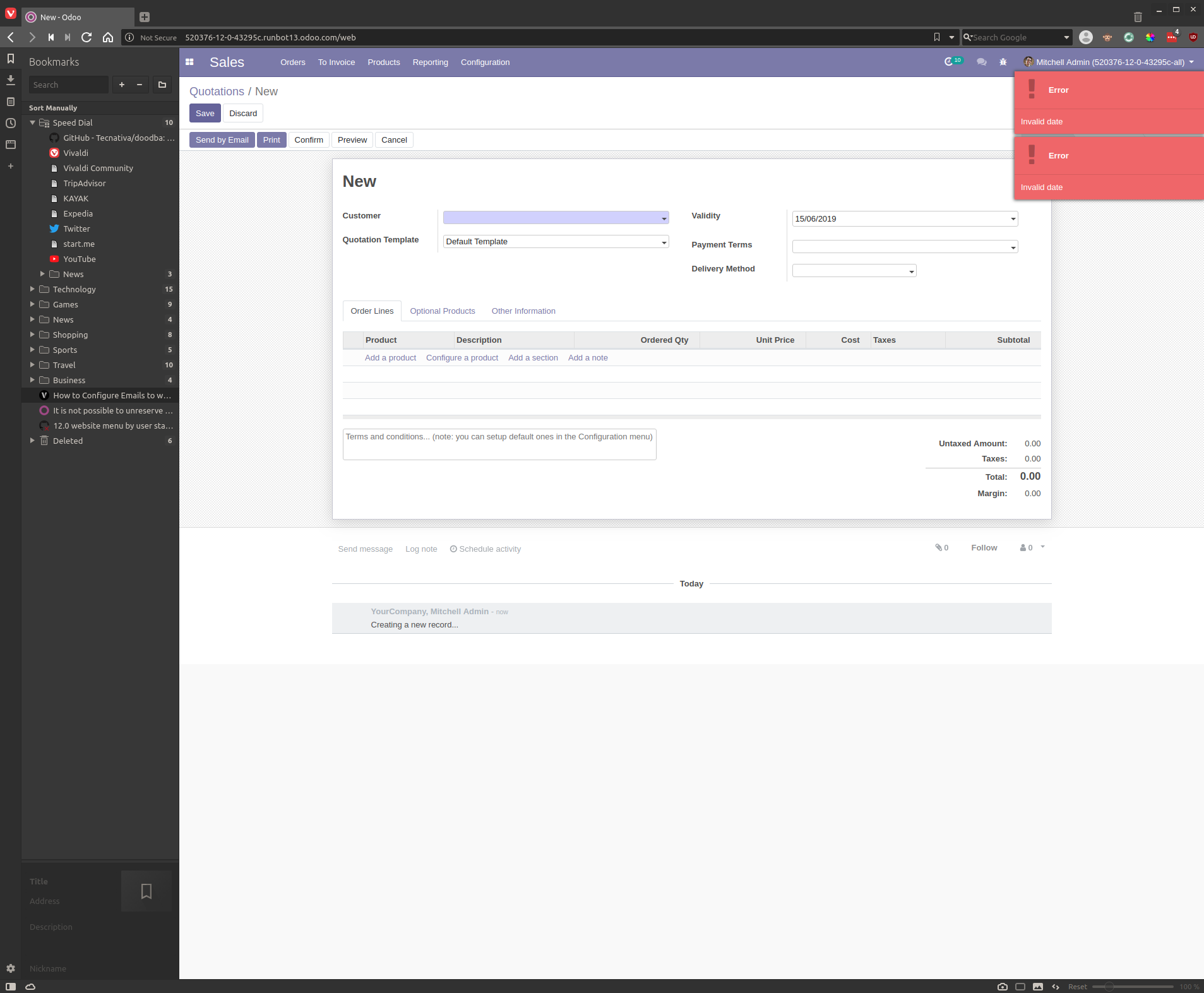 URGENT: REgression - Invalid Date · Issue #33408 · odoo/odoo · GitHub