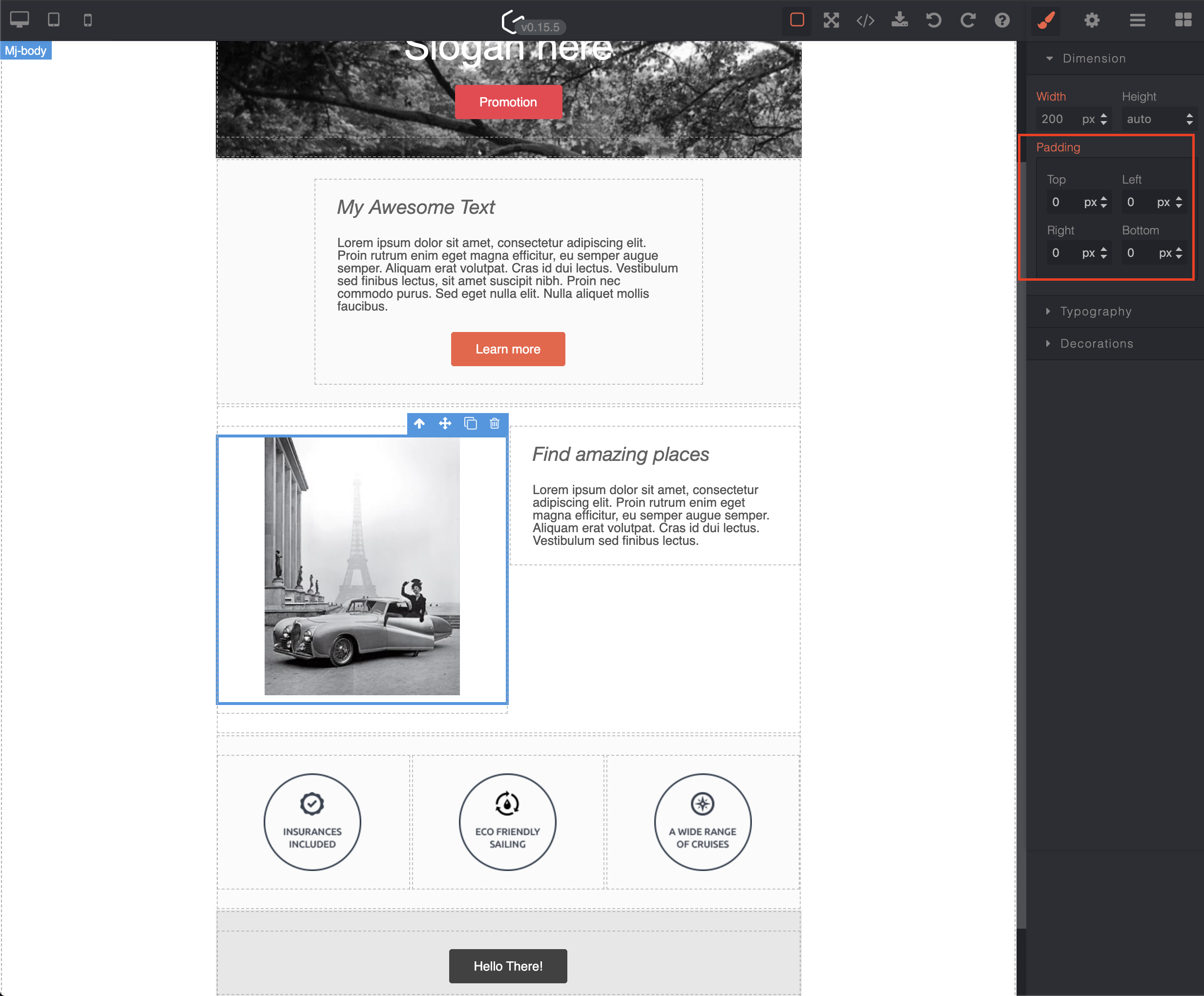 Style default value incorrect with right panel · Issue 127 · GrapesJS