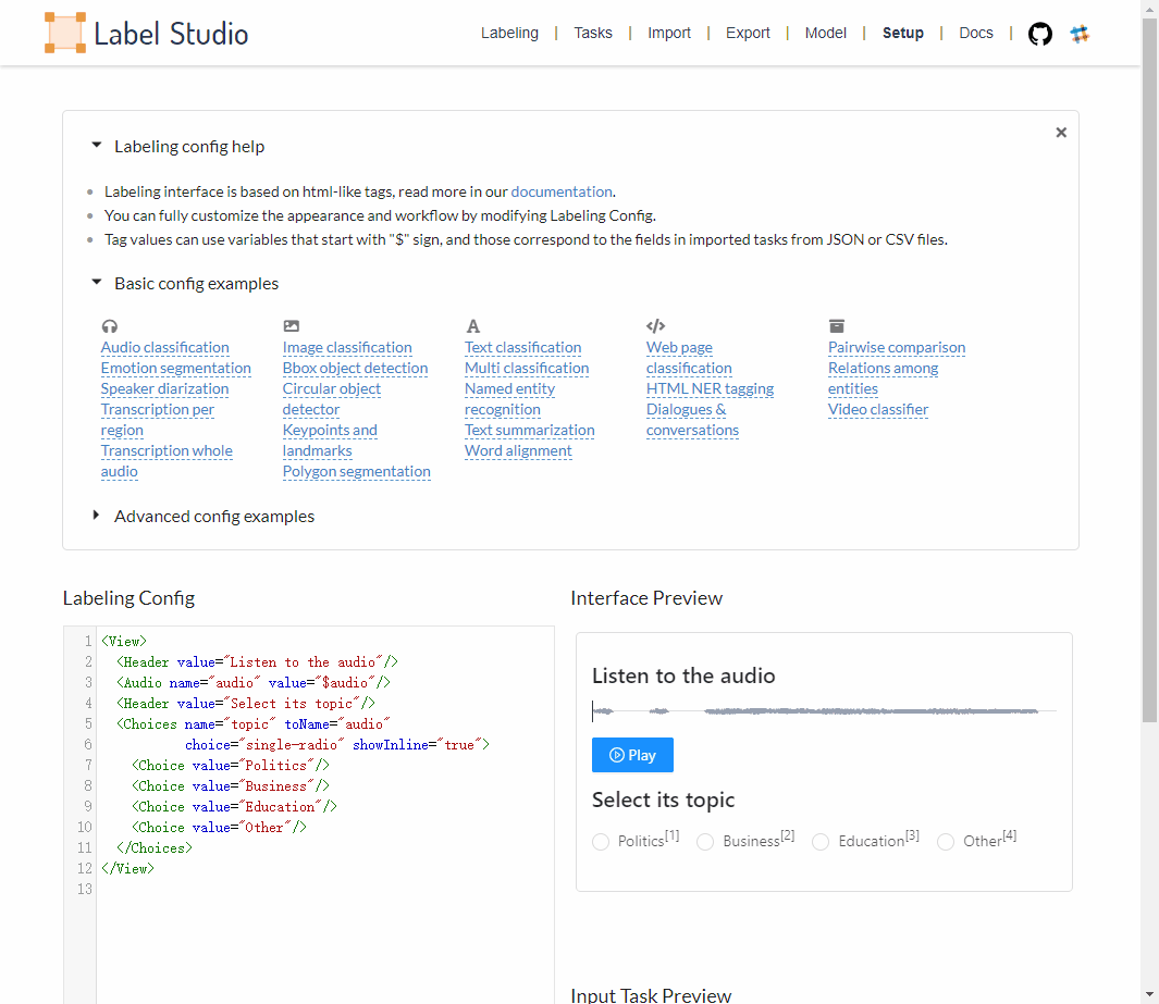 A bug in audio related task · Issue 306 · HumanSignal/labelstudio