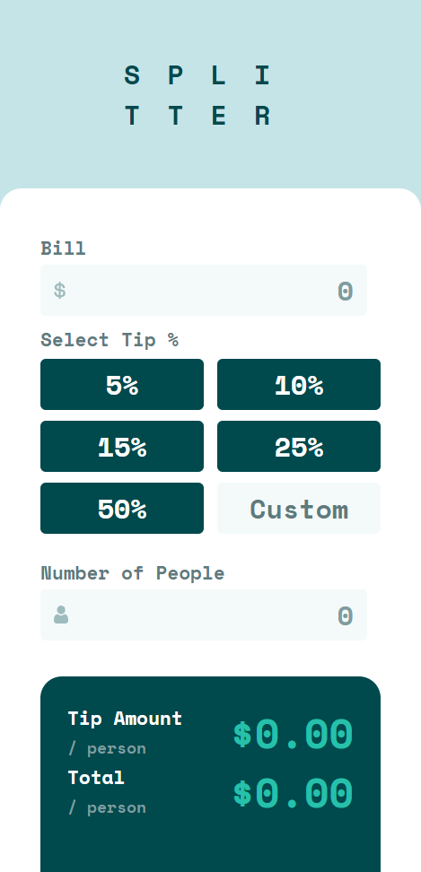 GitHub - LiyanNguyen/tip-calculator-app: A Tip Calculator App that ...