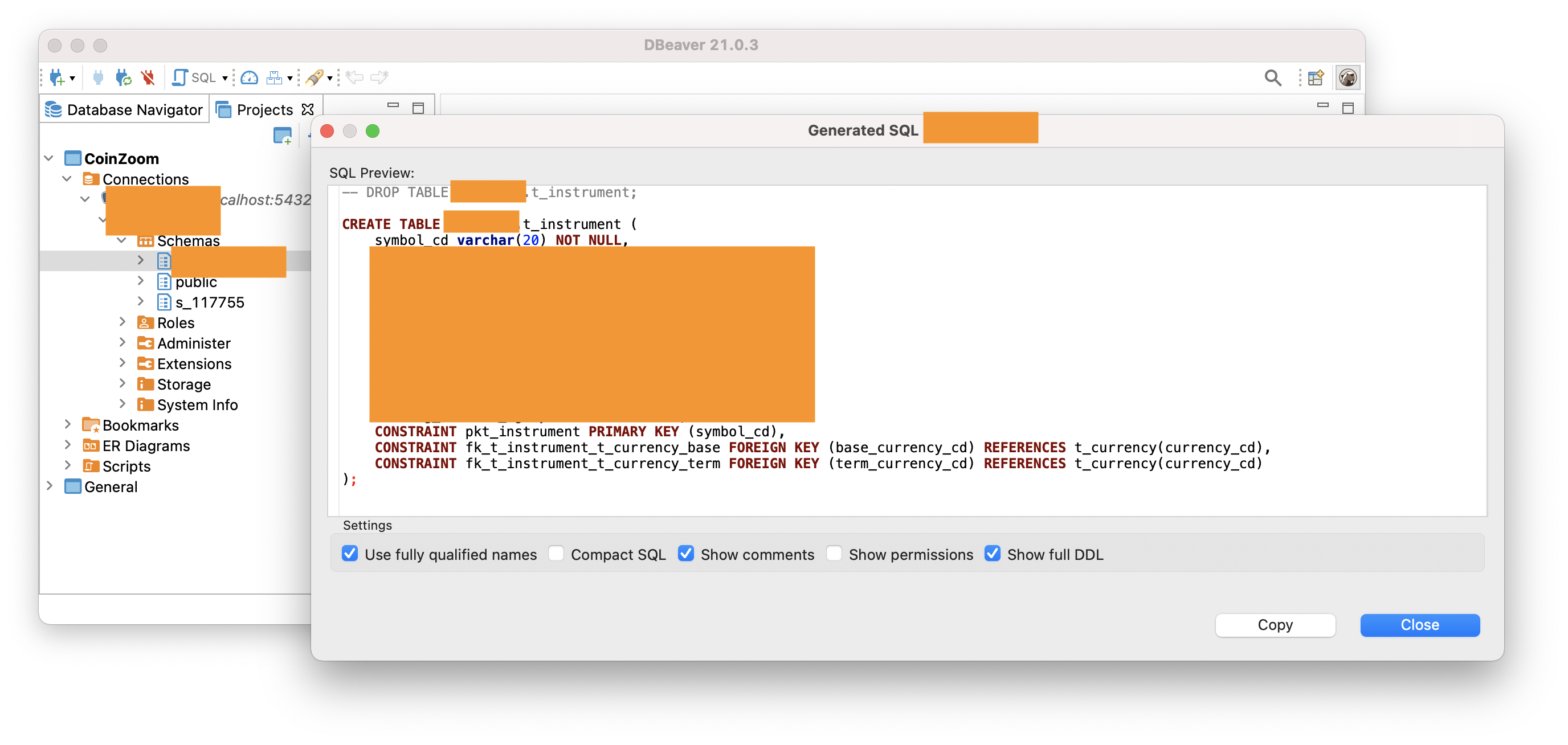 FOREIGN KEY REFERENCES omits schema · Issue #11775 · dbeaver/dbeaver ...