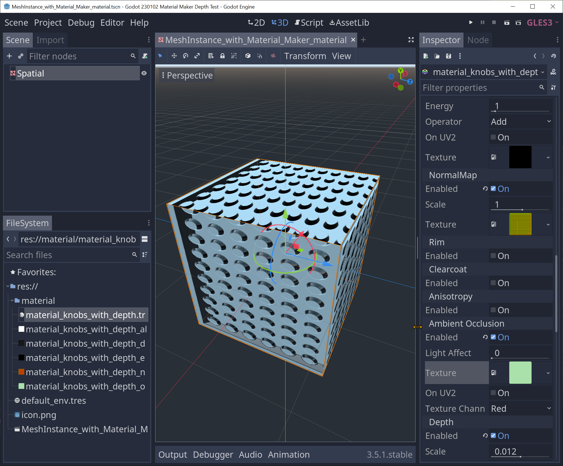 Godot 3 export is not working with depth · Issue 575 · RodZill4
