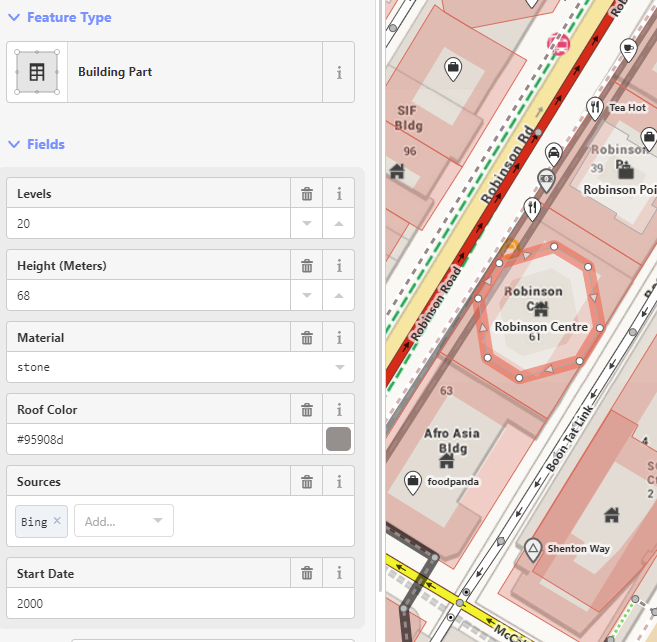Os Map. Building OSM: