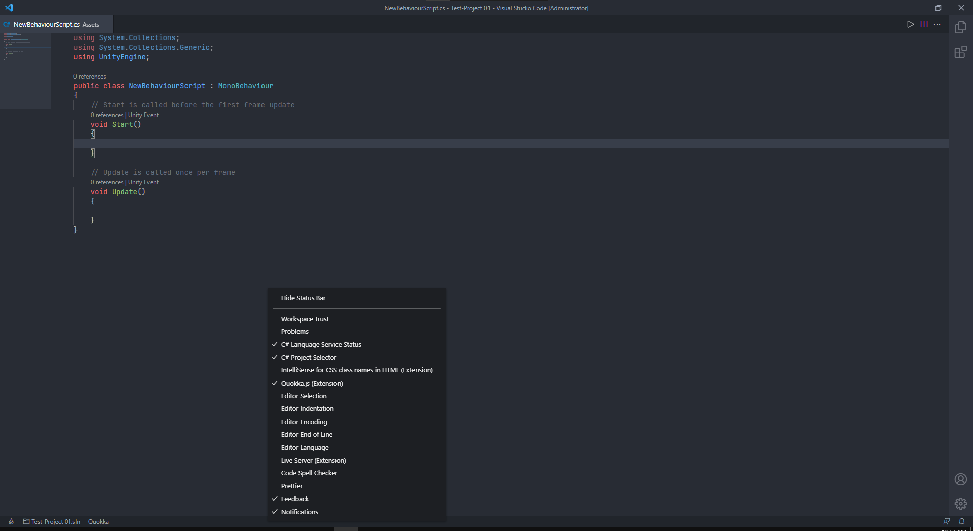 status bar menu extension name limit ! · Issue #134825 · microsoft ...