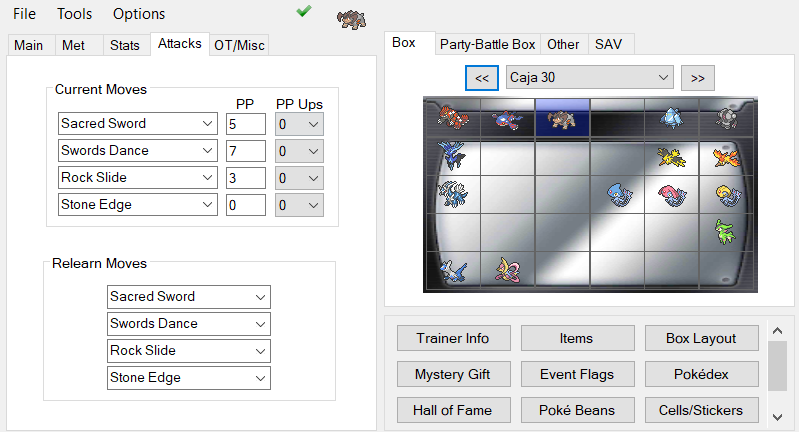 Actual PP showing instead of Total PP · Issue #1696 · kwsch/PKHeX · GitHub