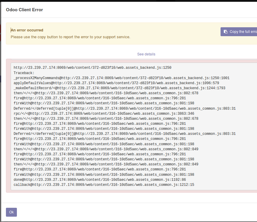 Latest pull in odoo v11, gives error on user creation · Issue #23305 ...