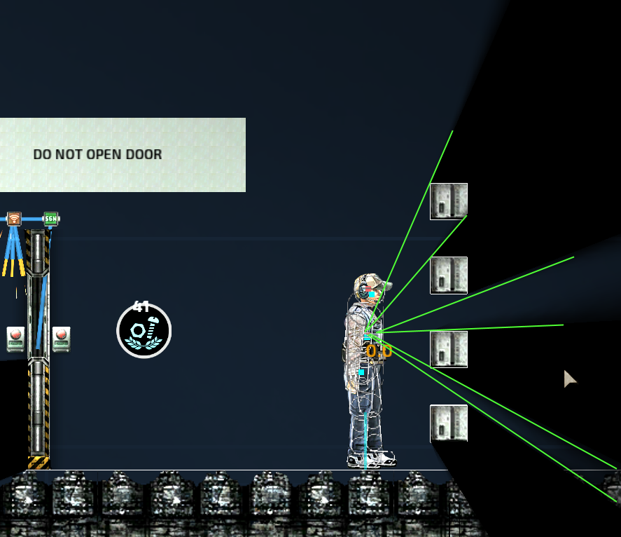 Line of sight from player origin rather than from their eyes · Issue