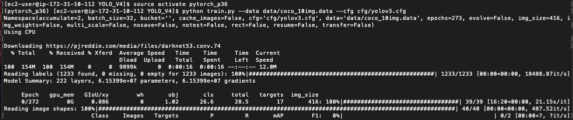 training got stuck when working out the mAP · Issue #467 · ultralytics ...