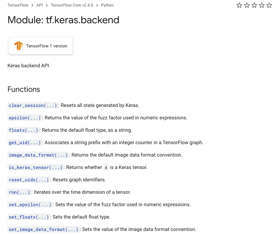 TF2.4 doc missing keras.backend methods · Issue #45860 · tensorflow ...