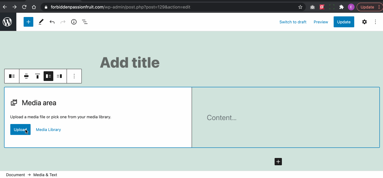 Missing loading indicator for media and text block · Issue #31668 ...