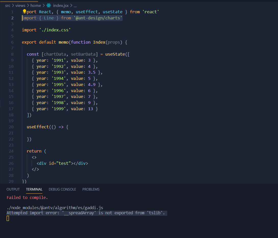 🐛[BUG]引用@ant-design/charts就报错 · Issue #550 · ant-design/ant-design ...