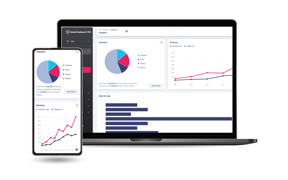 Material Dashboard PRO (Bootstrap 5) - Full-Stack Starter generated by AppSeed.