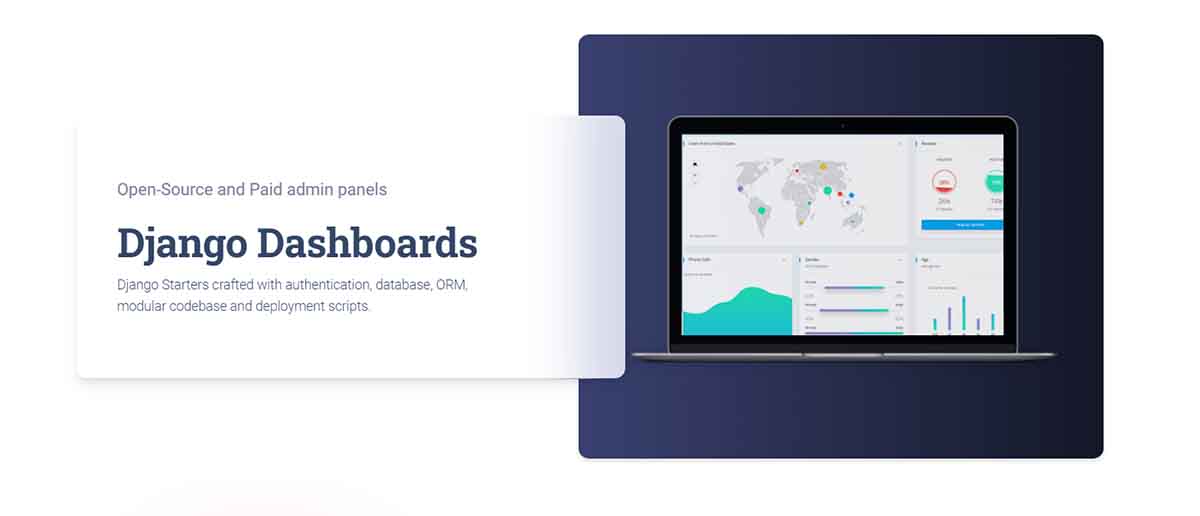 Django Dashboards - A curated list with projects.