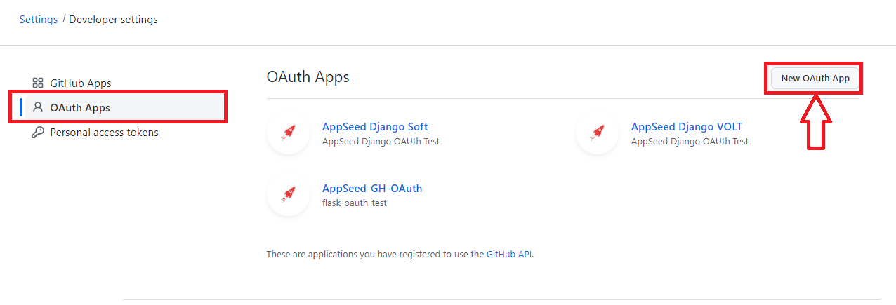 OAuth Github - Create OAuth APP.