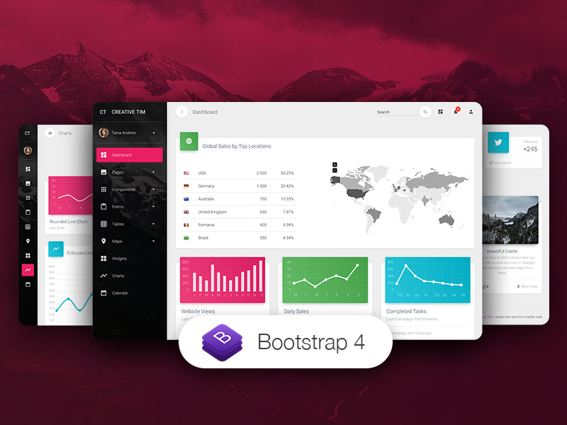 Material Dashboard BS4 PRO