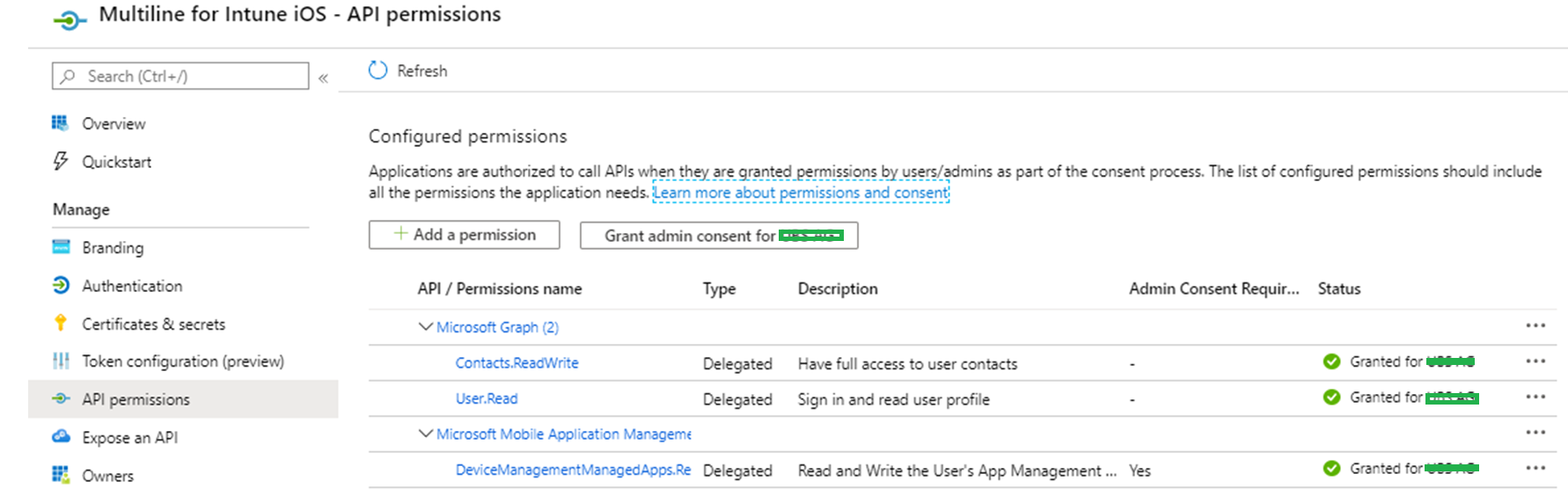 Getting error code as AADSTS650056 after launching Intune SDK ...